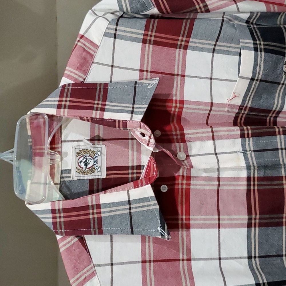 Gently Used Men's Cinch Button-down Long Sleeved Shirt Size Large